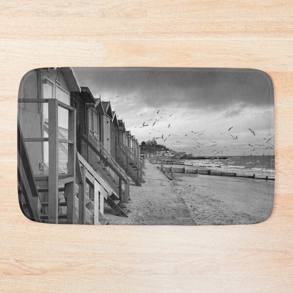 Item preview, English Beach Huts And Seagulls designed and sold by Londonimages.
