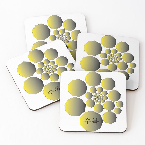 Item preview, Neon Geometric Spiral – Abstract Abundance & Longevity Enneagon Pattern designed and sold by SurfaceLab.