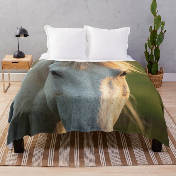 Item preview, White horse portrait art designed and sold by tipitoes.