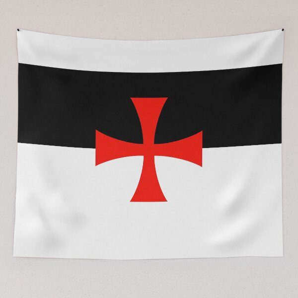 Item preview, Classic Knights Templar Beauseant Flag - Medieval Crusader Heritage designed and sold by NTGUILTY.