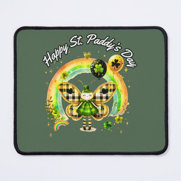 Item preview, Happy St. Paddy's Day Whimsical Butterfly designed and sold by Lovemountain.
