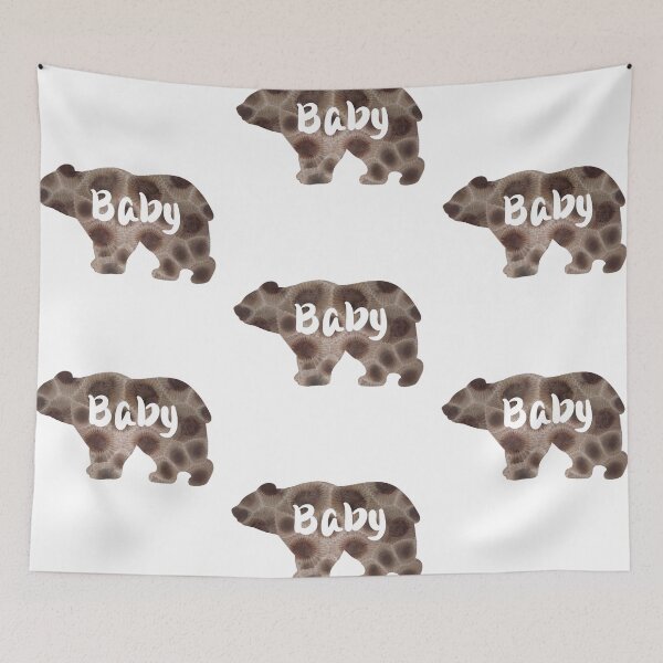 Item preview,  Petoskey stone pattern,  Baby bear design, Michigan theme designed and sold by hollycooper.