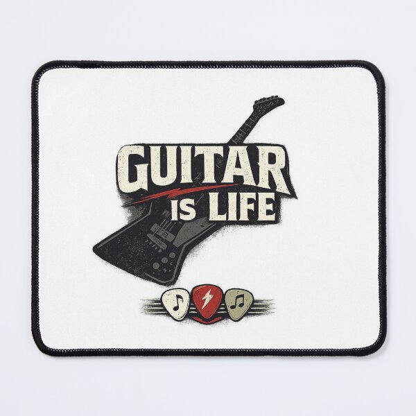 Item preview, Guitar Is Life – Rock Guitarist Edgy Band Style Design designed and sold by Yesmalady.