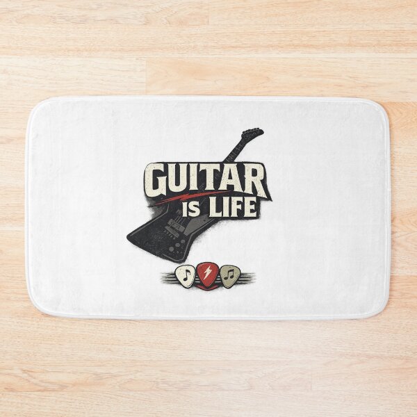 Item preview, Guitar Is Life – Rock Guitarist Edgy Band Style Design designed and sold by Yesmalady.