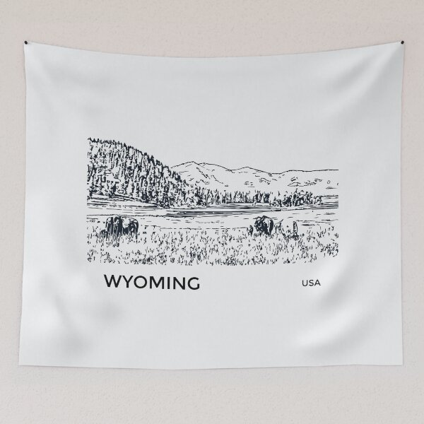 Item preview, Wyoming USA designed and sold by Lakeric Cityscapes.