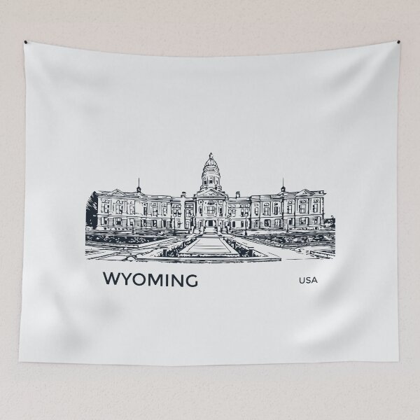 Item preview, Wyoming State USA designed and sold by Lakeric Cityscapes.