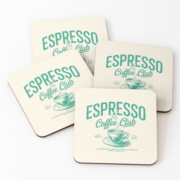Item preview, Espresso Coffee Club Vintage Engraving designed and sold by CamaleonDesigns.