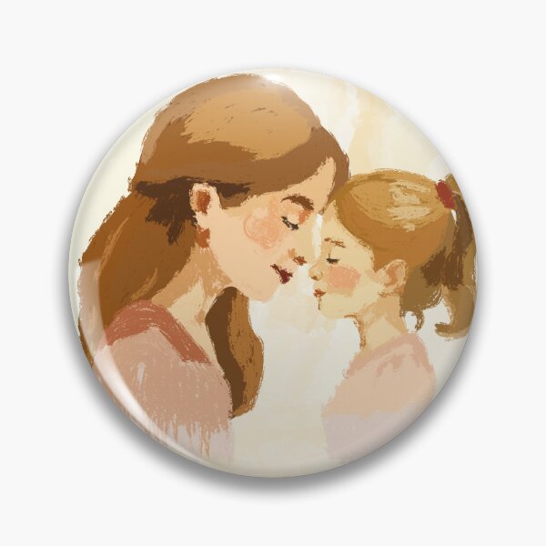 Aperçu de l'œuvre Illustration mère et fille créée et vendue par DesignbyAnnaM.