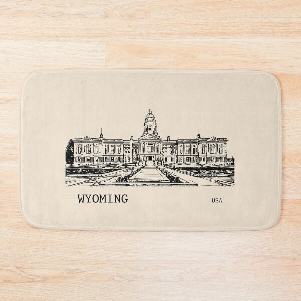 Item preview, Wyoming State USA designed and sold by Lakeric Cityscapes.