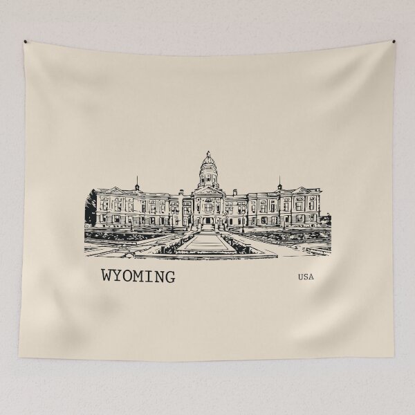 Item preview, Wyoming State USA designed and sold by Lakeric Cityscapes.