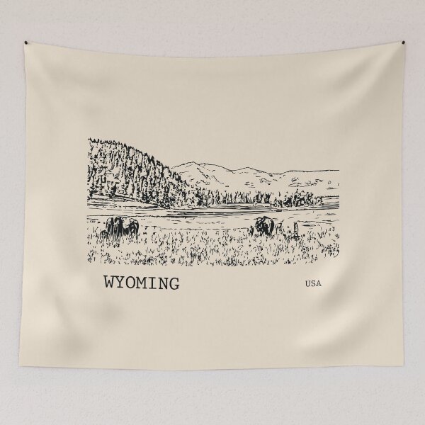 Item preview, Wyoming USA designed and sold by Lakeric Cityscapes.