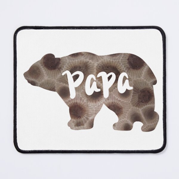 Item preview, Petoskey stone pattern, Papa bear design, Michigan theme designed and sold by hollycooper.