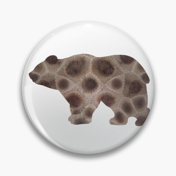 Item preview, Fun Petoskey stone pattern, bear design, Michigan theme designed and sold by hollycooper.