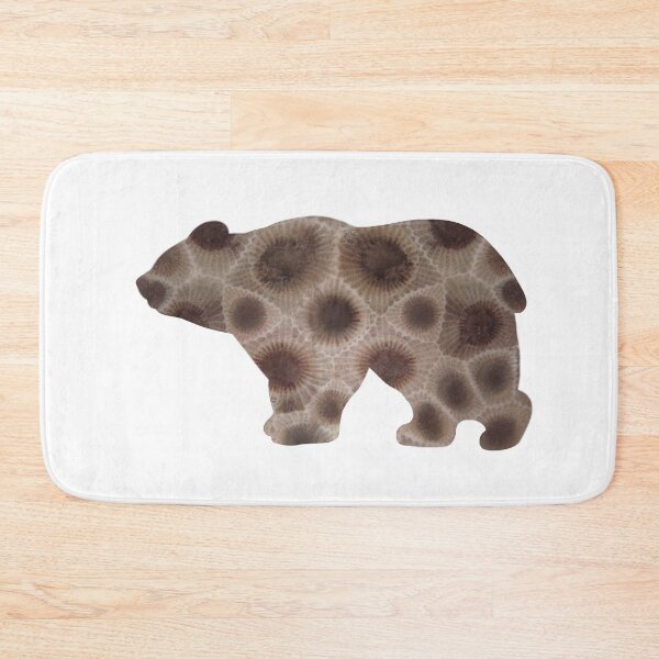 Item preview, Fun Petoskey stone pattern, bear design, Michigan theme designed and sold by hollycooper.