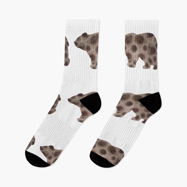 Item preview, Fun Petoskey stone pattern, bear design, Michigan theme designed and sold by hollycooper.