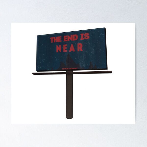 Item preview, The End is Near designed and sold by folkystickerz.