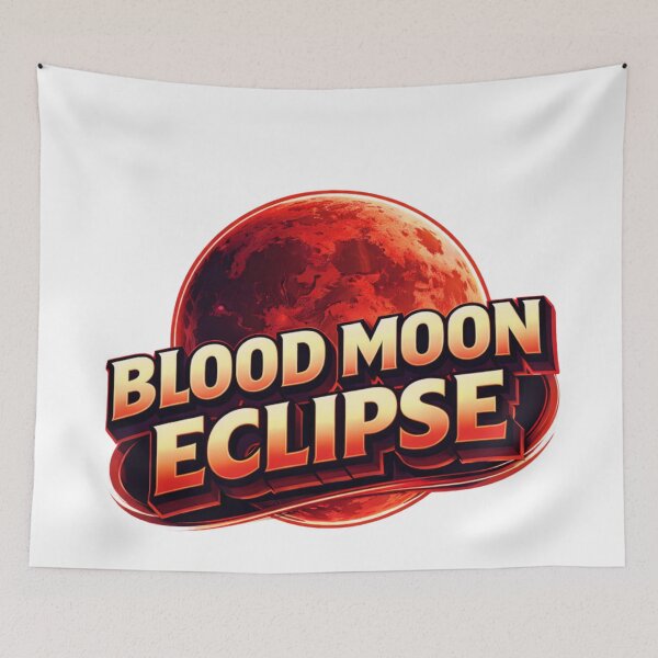 Item preview, Blood Moon Eclipse Celestial Night Art designed and sold by Combat Skies.