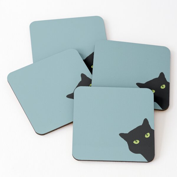 Item preview, Black cat peeking out designed and sold by AngieMStore.