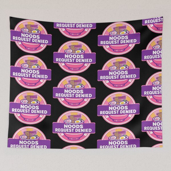 Item preview, Noods Request Denied Funny Ramen Meme Design variant designed and sold by TeeTimeTreasure.