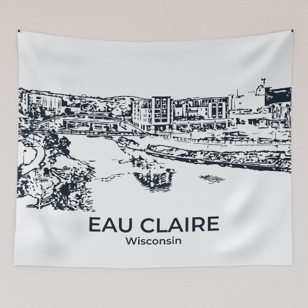 Item preview, Eau Claire - Wisconsin designed and sold by Lakeric Cityscapes.