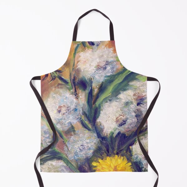 Item preview, Golden Glow Dandelions – Warm Amber Oil Art designed and sold by JurateArt-DK.