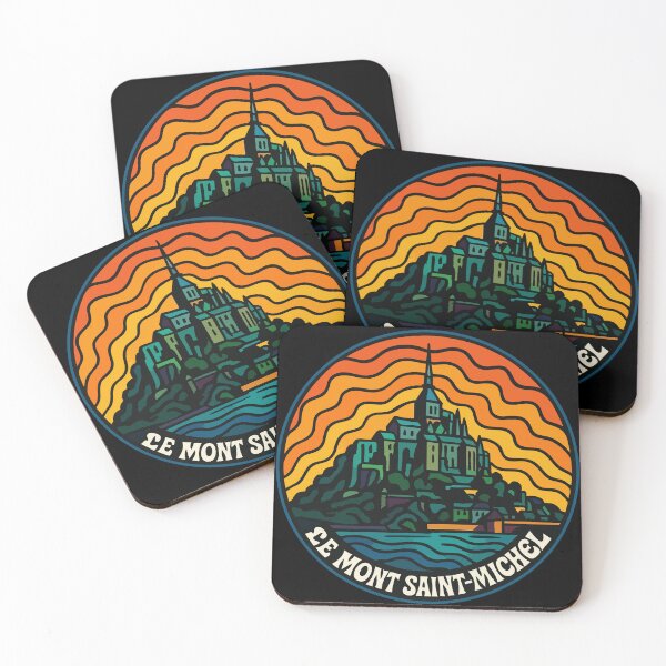 Item preview, Le Mont Saint Michel Retro Travel designed and sold by TomFrontierArt.