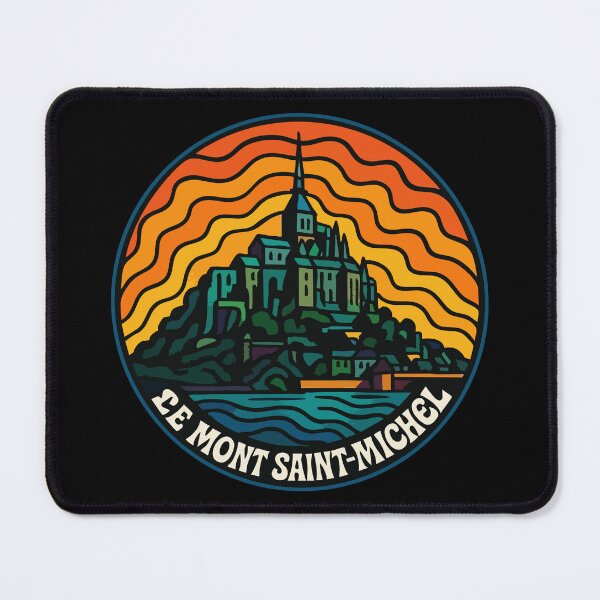 Item preview, Le Mont Saint Michel Retro Travel designed and sold by TomFrontierArt.