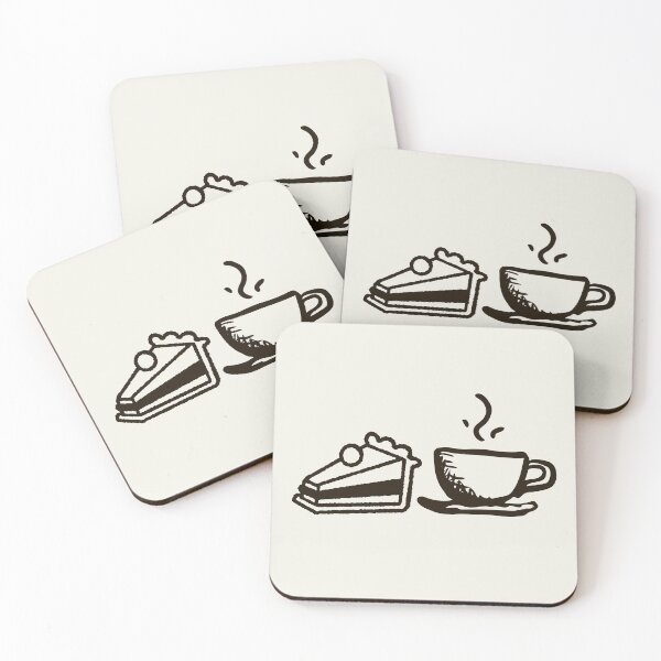 Item preview, Coffee and Cake Sketch – Minimalist Black Line Art Design designed and sold by Bold & Brewed.