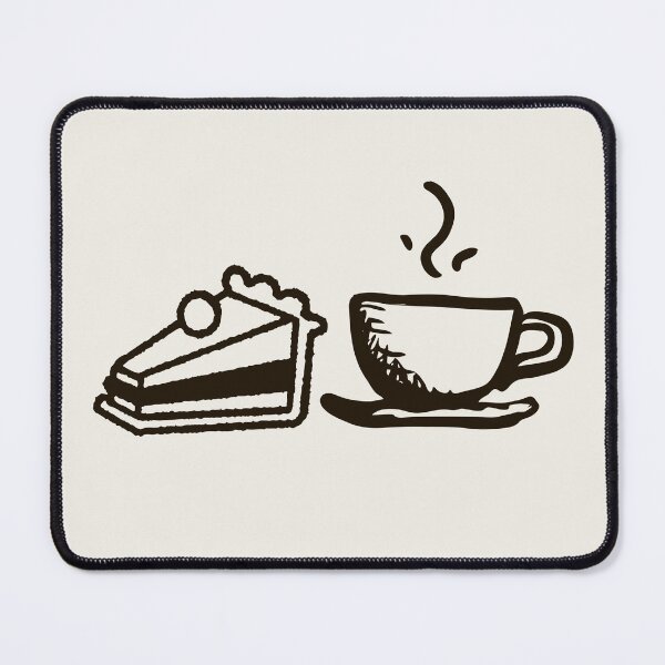 Item preview, Coffee and Cake Sketch – Minimalist Black Line Art Design designed and sold by Bold & Brewed.