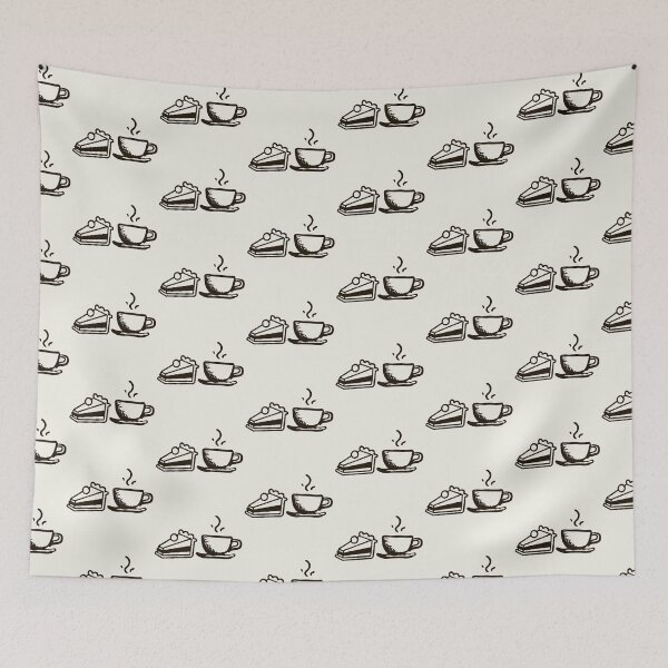 Item preview, Coffee and Cake Sketch – Minimalist Black Line Art Design designed and sold by Bold & Brewed.