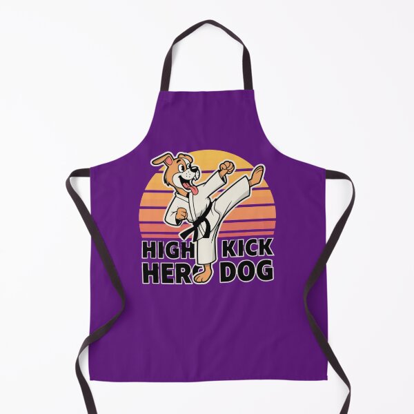 Item preview, High Kick Hero Dog Karate T-Shirt Funny Martial Arts Mascot designed and sold by MCdsgns.