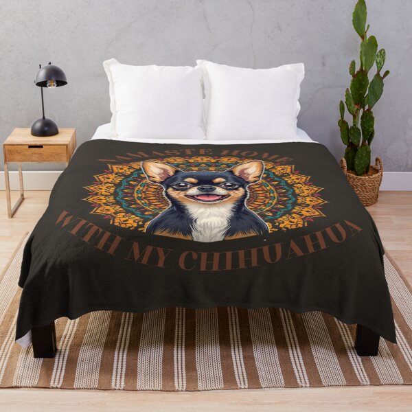 Item preview, Namaste Home With My Chihuahua – Funny Yoga Dog Lover T-Shirt designed and sold by Lamagift.