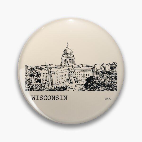 Item preview, Wisconsin State USA designed and sold by Lakeric Cityscapes.