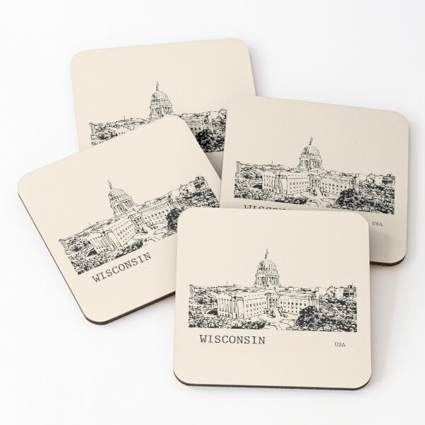 Item preview, Wisconsin State USA designed and sold by Lakeric Cityscapes.