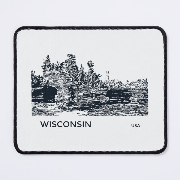 Item preview, Wisconsin USA designed and sold by Lakeric Cityscapes.