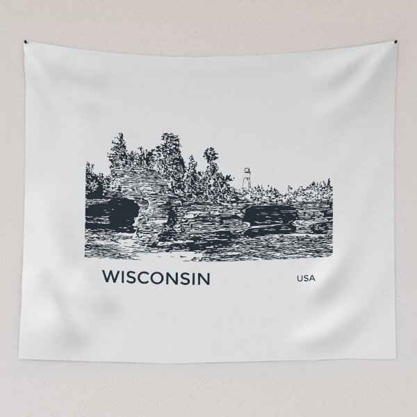 Artikelvorschau, Wisconsin USA entworfen und verkauft von Lakeric.