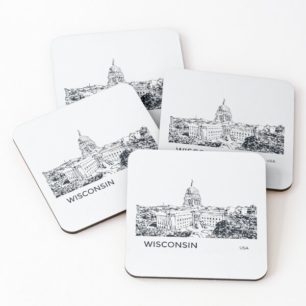 Item preview, Wisconsin State USA designed and sold by Lakeric Cityscapes.