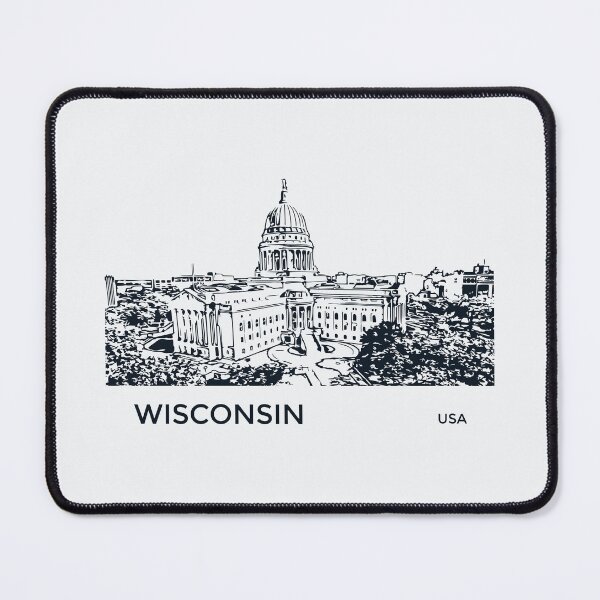 Item preview, Wisconsin State USA designed and sold by Lakeric Cityscapes.