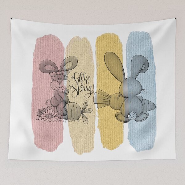 Item preview, Hello Spring Bunny designed and sold by SimoesArtistry.