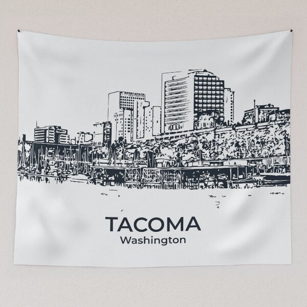 Item preview, Tacoma - Washington designed and sold by Lakeric Cityscapes.