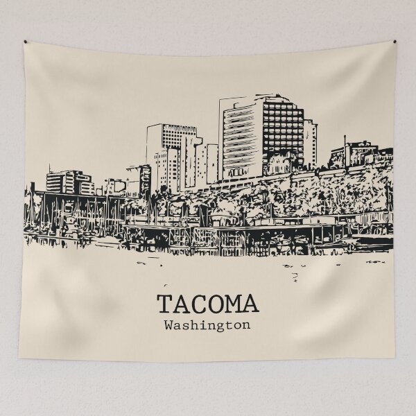 Item preview, Tacoma - Washington designed and sold by Lakeric Cityscapes.