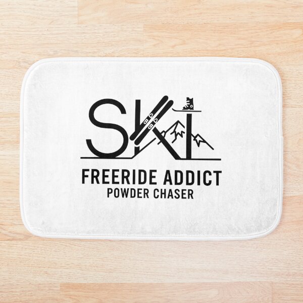 Item preview, Ski Freeride Addict – Powder Chaser – Diseño minimalista de esquí y montaña designed and sold by Fuechse.