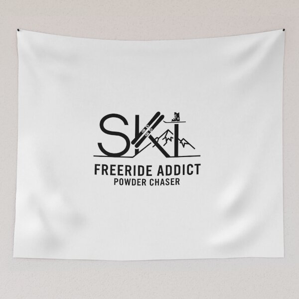 Item preview, Ski Freeride Addict – Powder Chaser – Minimalist Ski & Mountain Design designed and sold by Fuechse.