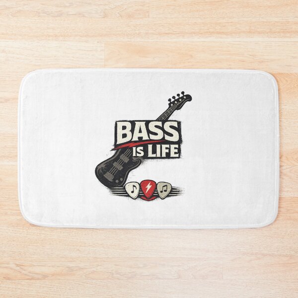 Item preview, Bass Is Life – Distressed Rock Bass Guitarist Design designed and sold by Yesmalady.