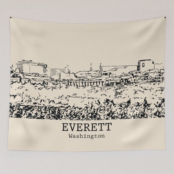 Item preview, Everett - Washington designed and sold by Lakeric Cityscapes.
