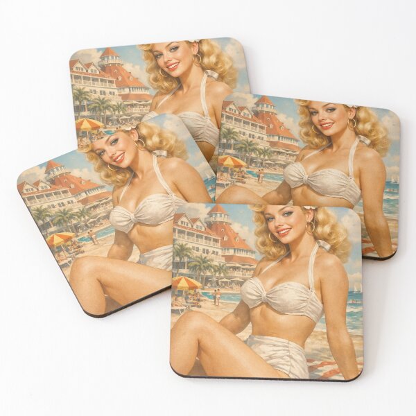 Item preview, Retro Beach Bliss – Classic Summer Postcard designed and sold by ForeverPrintsOK.