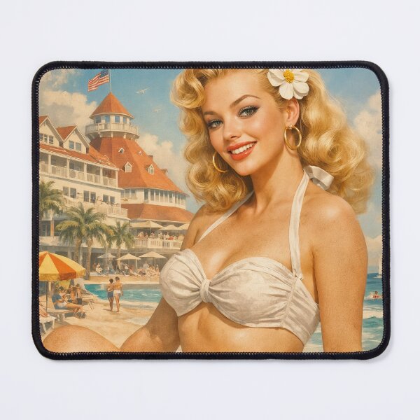Item preview, Retro Beach Bliss – Classic Summer Postcard designed and sold by ForeverPrintsOK.