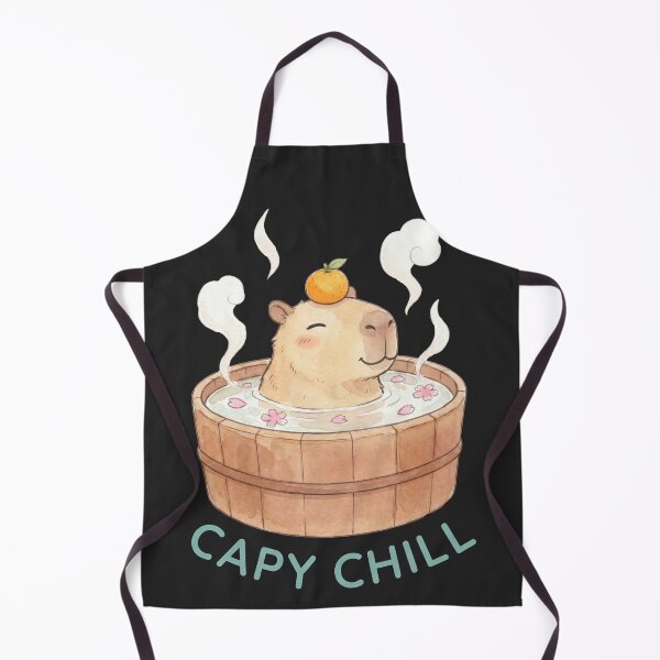 Item preview, Capy Chill - Zen Capybara Onsen Bath designed and sold by DigitalGlade.