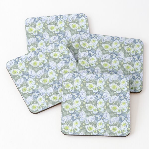 Item preview, Butterflies With A Soft Blue Background designed and sold by Lovemountain.