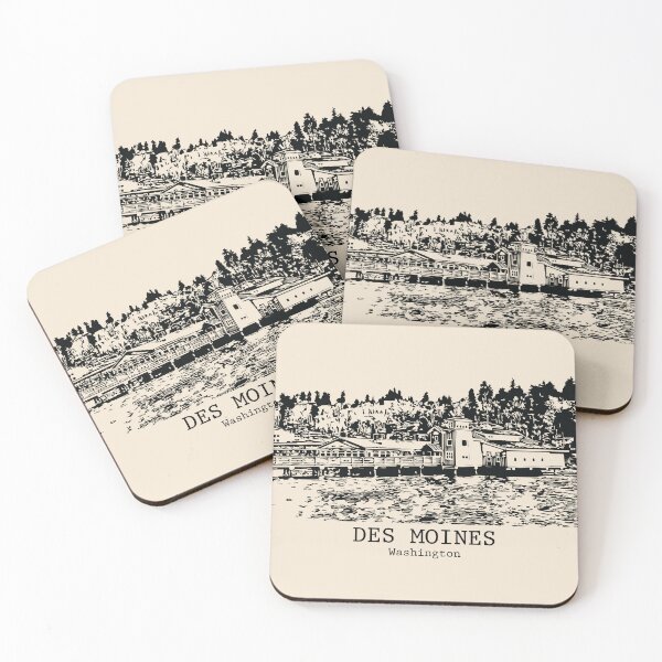 Item preview, Des Moines - Washington designed and sold by Lakeric Cityscapes.